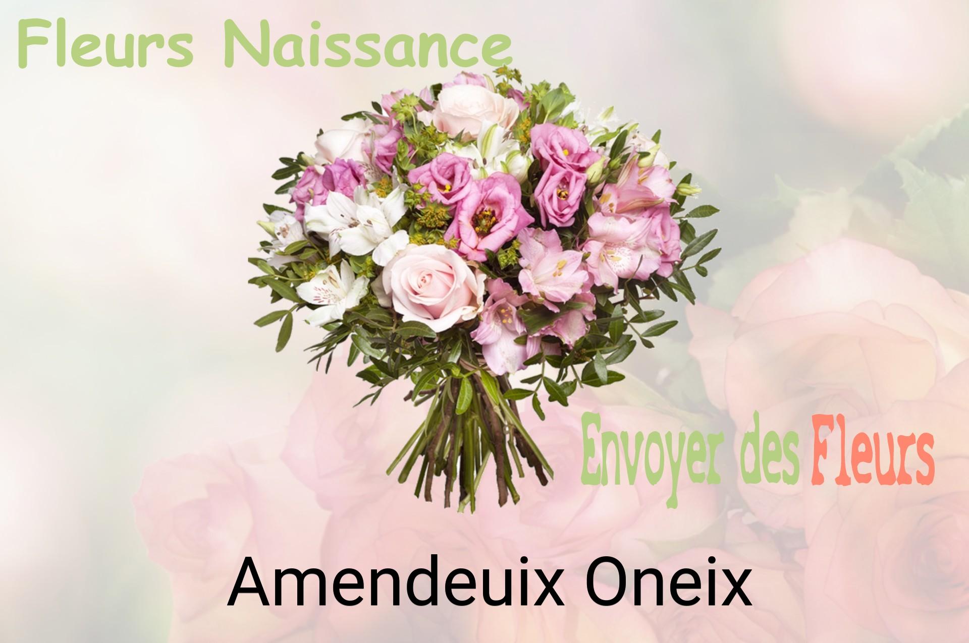 Bouquet de fleurs de naissance livré à Amendeuix-Oneix